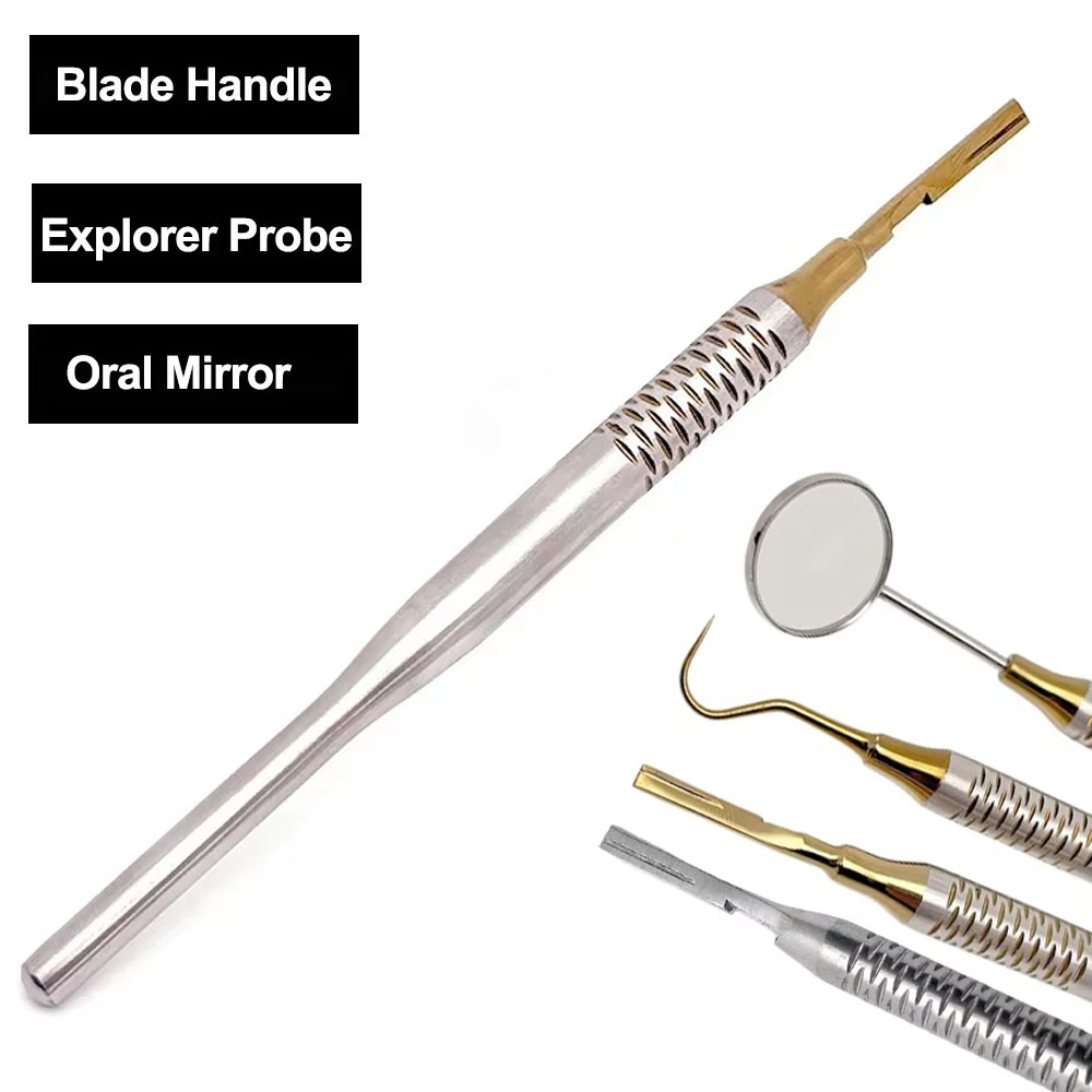 Dental Mirror Probe - 1Pc In Acciaio Inox Dentale Bocca