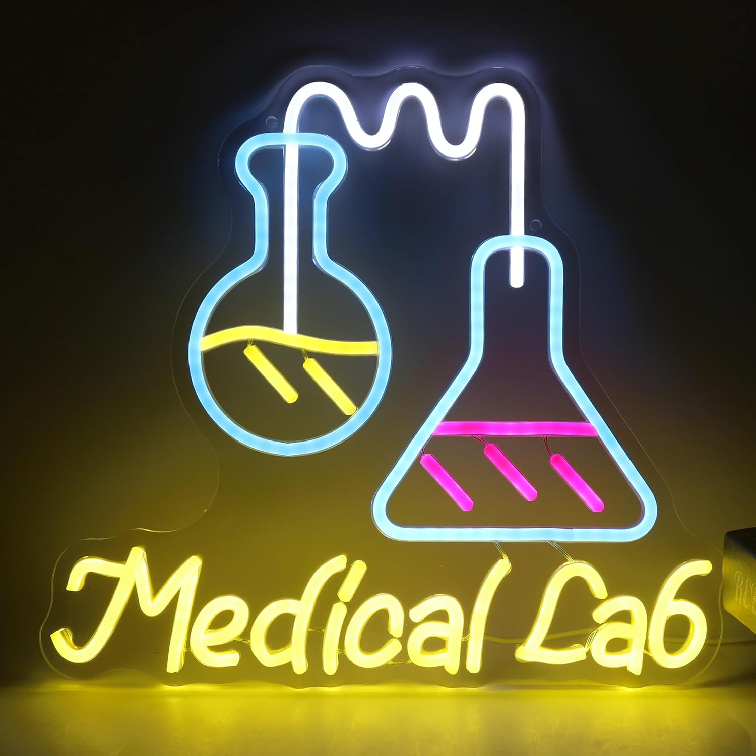 Medical Lab Study - Insegna al Neon a Tema Laboratorio
