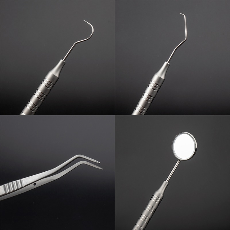 Dental Mirror Probe - 3 Pz/set Strumento Dentale Dentista Kit