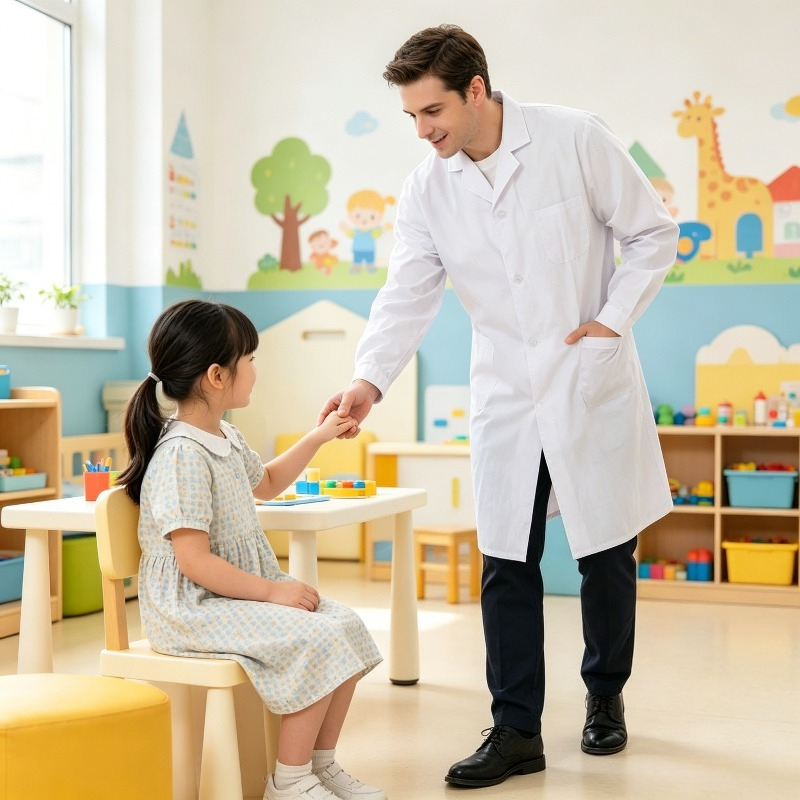 Medical Lab Research - Camice Bianco Impermeabile Unisex da Laboratorio,