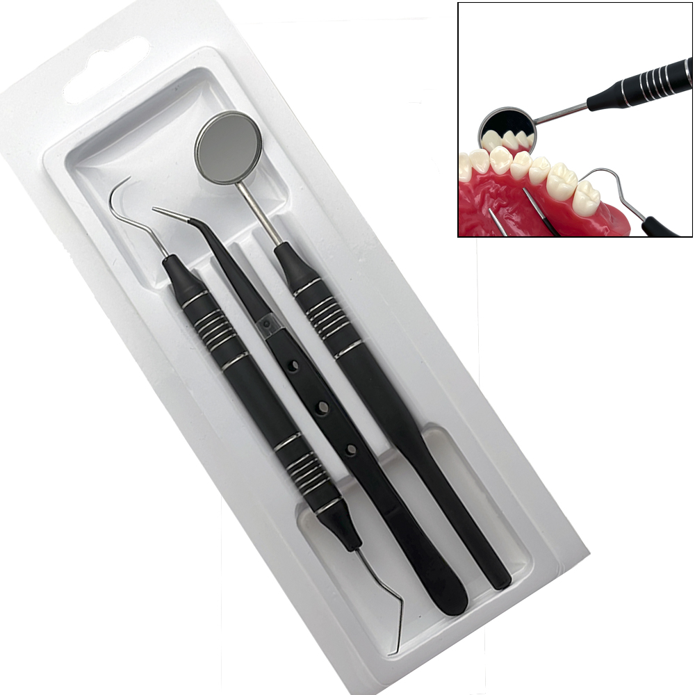Dental Mirror Probe - 3 Pz/set Specchio Dentale kit Specchio