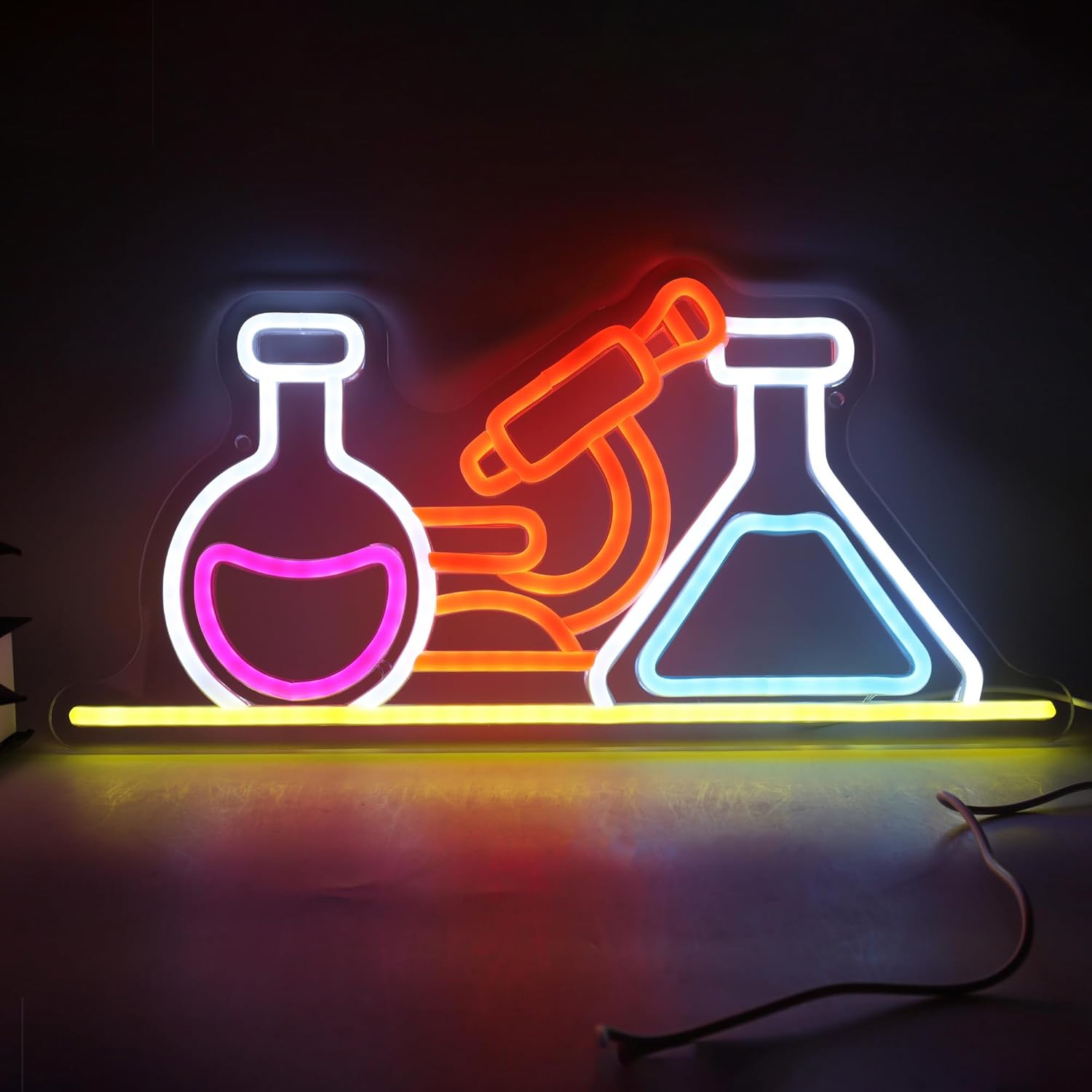 Medical Lab Study - Insegna al Neon a Tema Laboratorio