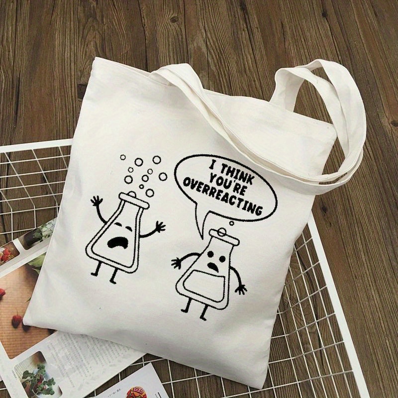 Medical Lab Day - Borsa tote in tela bianca con