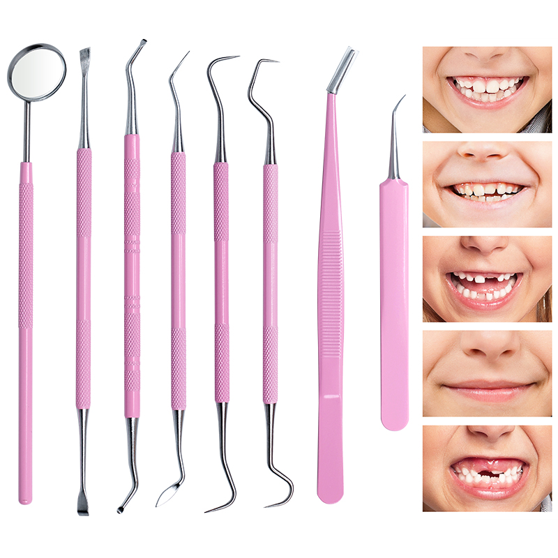 1pc Rosa Pinzette Dentali Sond - Dental Mirror Probe recensione e prezzo