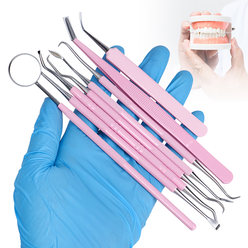 1pc Rosa Pinzette Dentali Sond - Dental Mirror Probe recensione e prezzo
