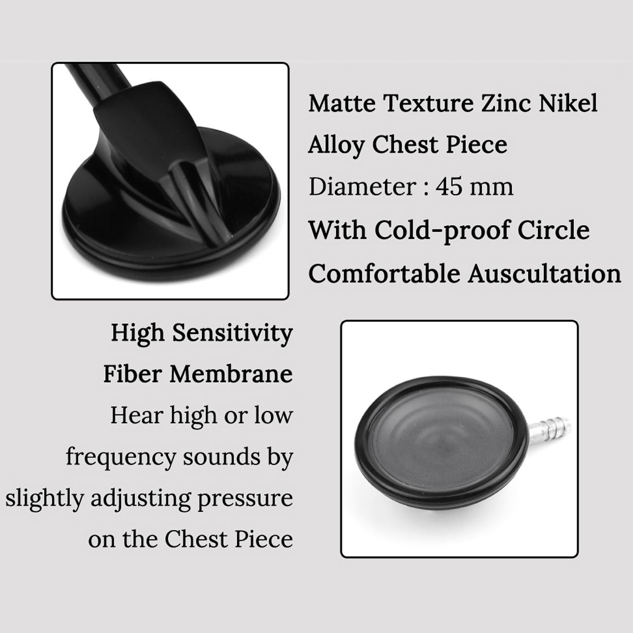 Tutto nero Stetoscopio medico  - Medical Lab Equipments recensione e prezzo