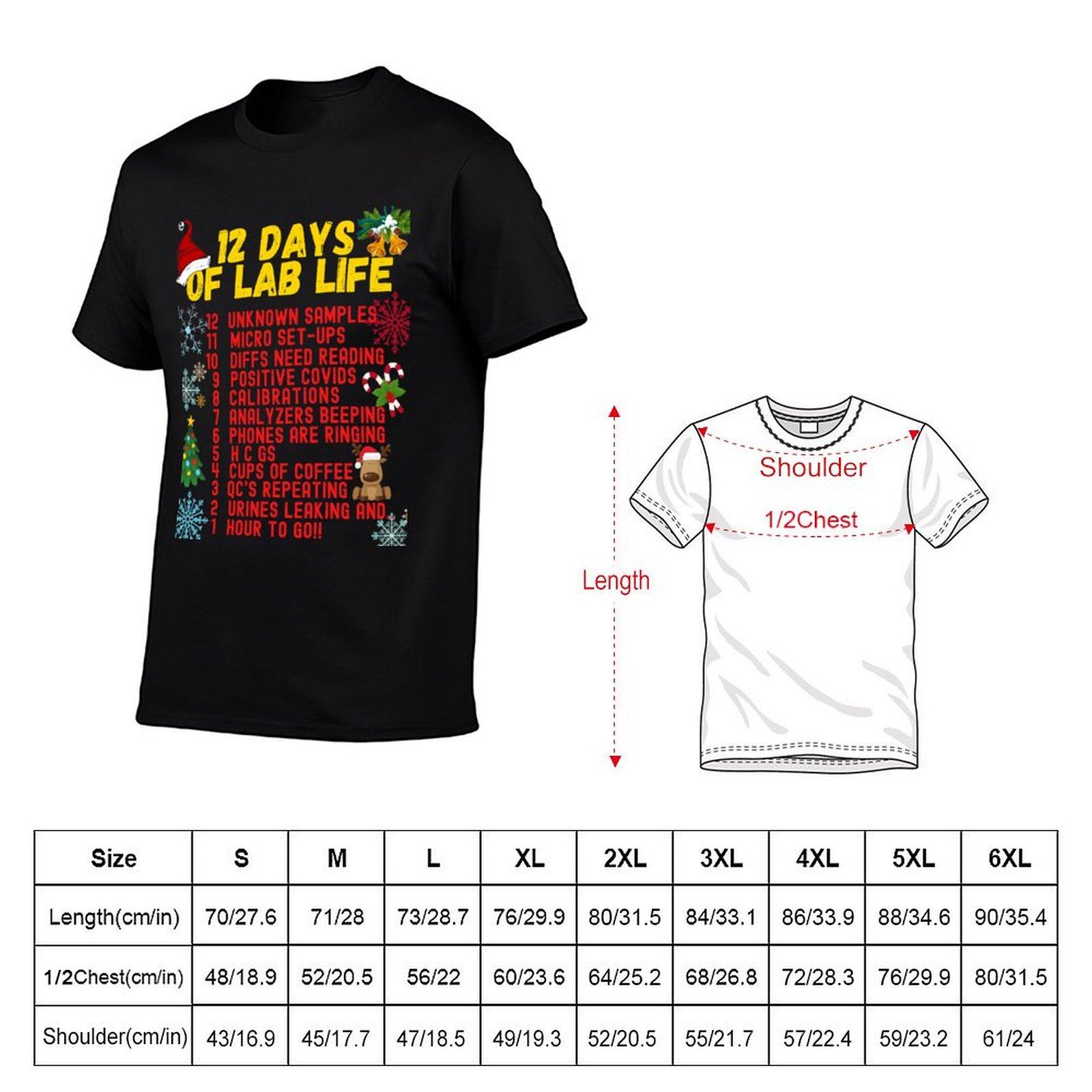T-shirt 12 DAYS OF LAB LIFE CH - Medical Lab Day recensione e prezzo